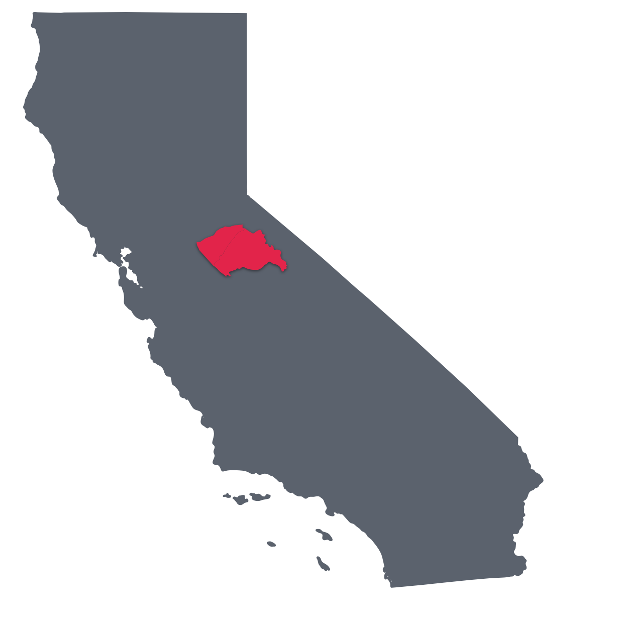 CA Map - Calaveras and Tuolumne Counties