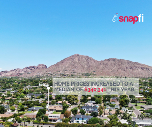 Photo of neighborhood in Phoenix, AZ. Median home price $340,341