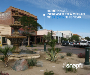 Photo of neighborhood in Yuma, AZ. Median home price $217,824