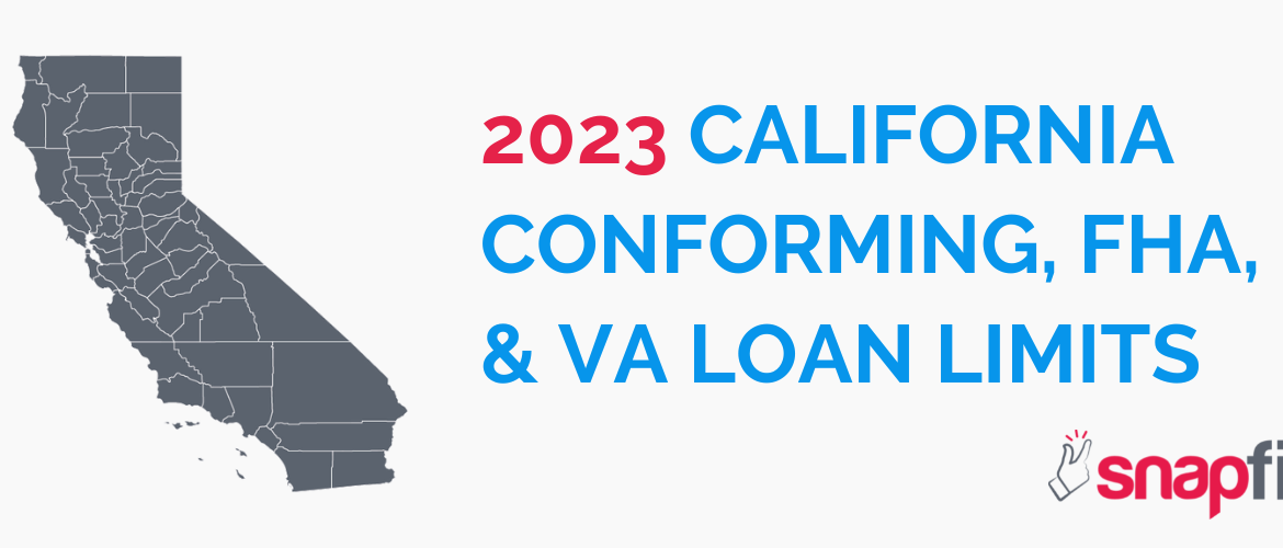 2023 California Conforming FHA VA Loan Limits by County Header Image
